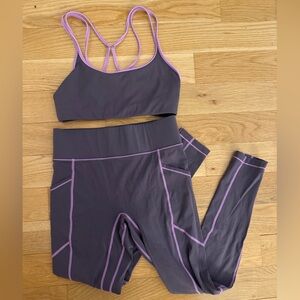 ALL ACCESS Women's Dark Purple Workout Set
